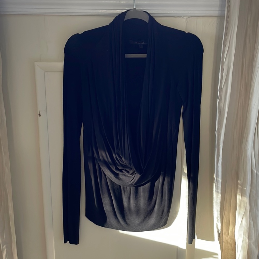 Black urban zen top